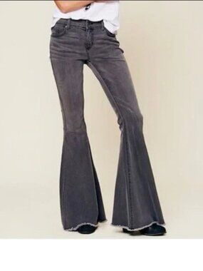 Free People Just Float On bell bottom high rise jeans Sz. 26
